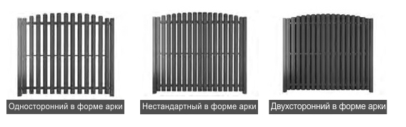забор из металлического штакетника в Москве ALUZINC
