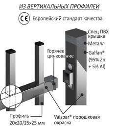 Купить металлический забор Москва