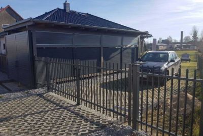 ворота распашные металлические